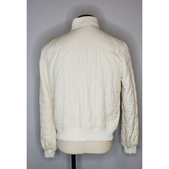 PRANA W's Diva Sherpa Lined Full Zip Insulated Jacket Size Large L White - Picture 4 of 9